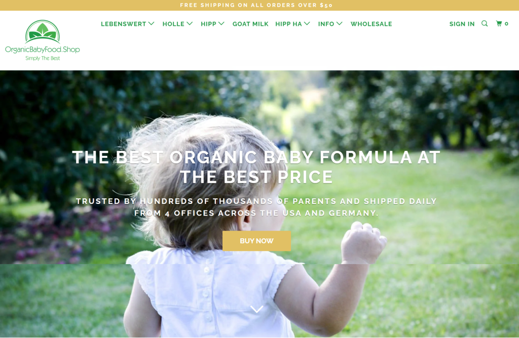 Organic Baby Food Shop