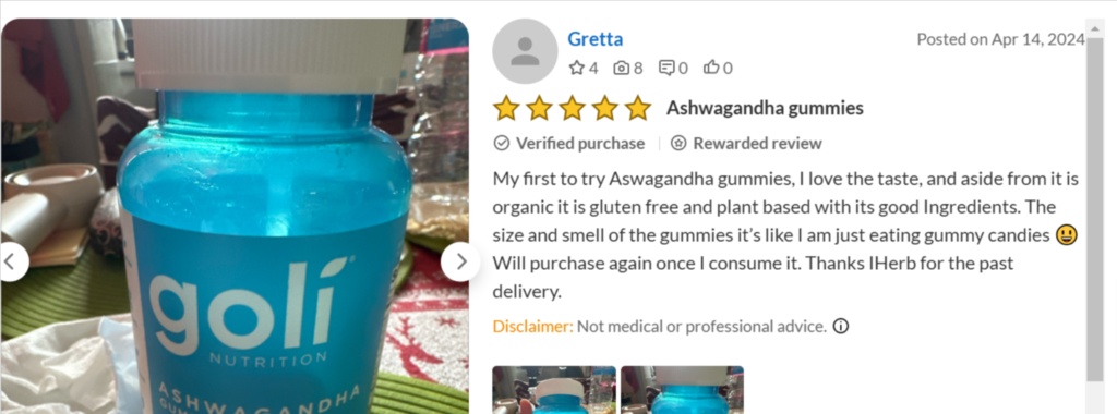 Goli Ashwagandha Gummies Common Complaints or Negative Feedback