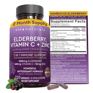 _Viva Naturals Elderberry with Vitamin C and Zinc